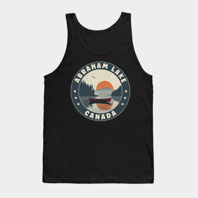 Abraham Lake Canada Sunset Tank Top by turtlestart